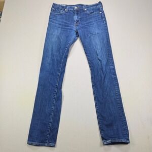 Levi's‎ 511 Big E Slim Fit Jeans Stretch Denim Dark Wash Blue Mens 32x34